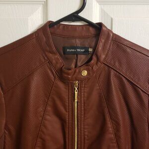 Jacket - Faux Leather Moto Style - NEW - Ivanka Trump - Size Small
